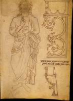 Folio 54 - Croquis de stalles et de Christ